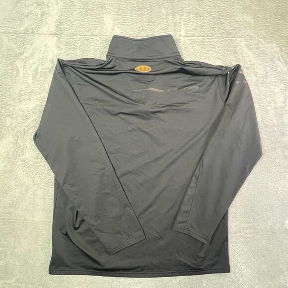 Under‎ Armour Men's UA Knit Warm Up 1/4 Zip Black Large Blokcore Sport Layer 3XL - Picture 4 of 12
